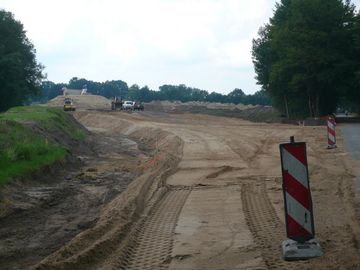 Flächenverbrauch Sandmassen an Benebosteler Straße von Süd