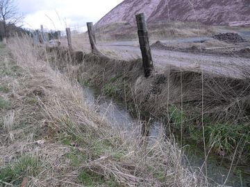 Grundwasserhochstände im Umfeld der Halde